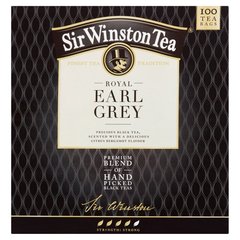 Sir Winston Tea Royal Earl Grey Aromatyzowana herbata czarna (100 torebek)