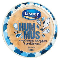 Lisner Hummus z wędzonym pstrągiem i pomidorami