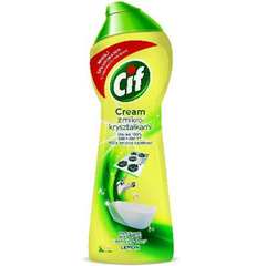 Cif Cream Lemon z mikrokryształkami Mleczko do czyszczenia powierzchni