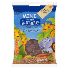 Ania Mini ania jungle kakaowe Bio herbatniki Ekologiczne płatki śniadaniowe