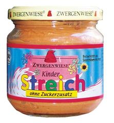 Zwergenwiese Pasta słonecznikowa z pomidorami dla dzieci bez cukru BIO