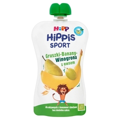 Hipp HiPPiS Sport Gruszki-Banany-Winogrona z owsem Mus owocowy po 1. roku
