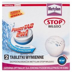 Metylan Stop Wilgoci Tabletki wymienne do pochłaniacza 2 x 300 g
