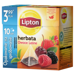 Lipton Owoce Leśne Herbata czarna 17 g (10 torebek)
