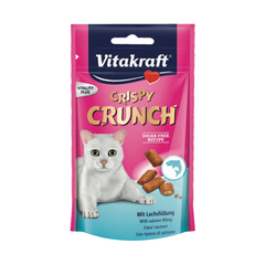 Vitakraft Crispy Crunch z łososiem - przysmak dla kota