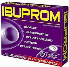 Ibuprom 200 mg Tabletki powlekane 10 tabletek