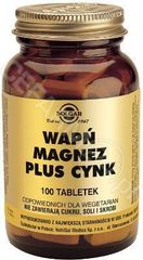 Solgar Wapń Magnez plus Cynk w tabletkach