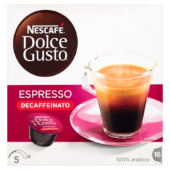 Nescafé Dolce Gusto Espresso Decaffeinato Kawa w kapsułkach 96 g (16 sztuk)