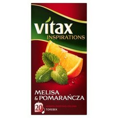Vitax Inspirations Melisa and Pomarańcza Herbata owocowo-ziołowa (20 torebek)