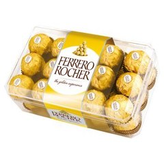 Ferrero Rocher Chrupiący smakołyk z kremowym nadzieniem i orzechem laskowym w czekoladzie