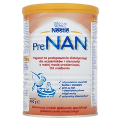 Nestlé Pre Nan Preparat do postępowania dietetycznego dla wcześniaków i niemowląt od urodzenia