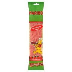 Haribo Spaghetti Kwaśne żelki o smaku truskawkowym