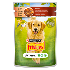 Friskies Vitafit Adult Karma dla psów z jagnięciną i marchewką w sosie