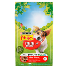 Friskies Vitafit Mini Menu Karma dla psów z wołowiną 1,5 kg