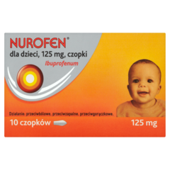 Nurofen Dla dzieci 125 mg Czopki 10 czopków