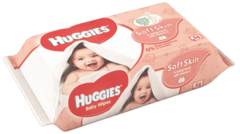 Huggies HUGGIES® Single Soft Skin 56 szt. - chusteczki nawilżane