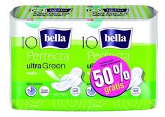 Bella PERFECTA Podpaski Ultra Green 2x10 szt (2 opakowanie 50% taniej)