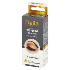 Delia Cosmetics Henna do brwi kremowa 1.1 grafitowy