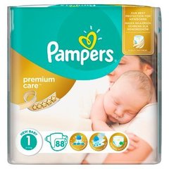 Pampers Premium Care Pieluchy 1 (Newborn), 2-5 kg, 88 sztuk