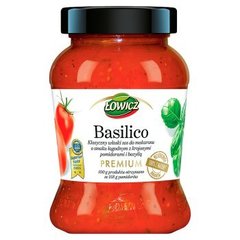 Łowicz Premium Basillico Klasyczny włoski sos pomidorowy do makaronu o smaku łagodnym