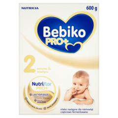 Bebiko Pro+ 2 Mleko następne częściowo fermentowane dla niemowląt powyżej 6. miesiąca życia