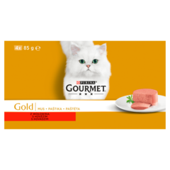 Gourmet Gold Karma dla kotów kolekcja musów z wołowiną 340 g (4 x 85 g)