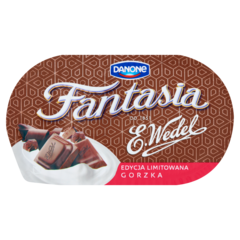Danone Fantasia Gorzka Jogurt kremowy z kawałkami czekolady
