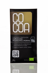 Cocoa Czekolada cappucino migdałowe z morwą BIO