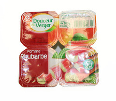 Douceur du Verger Deser owocowy z przecieru z jabłek i rabarbaru