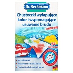 Dr. Beckmann Chusteczki wyłapujące kolor i wspomagające usuwanie brudu 24 sztuki
