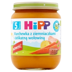 Hipp HiPP BIO Marchewka z ziemniaczkami i delikatną wołowiną po 5. miesiącu 125 g