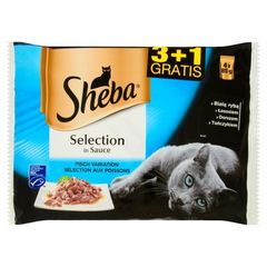 Sheba Sheba Selection in Sauce Karma pełnoporcjowa 340 g (4 sztuki)