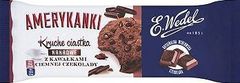 E. Wedel Amerykanki kakaowe Kruche ciastka z kawałkami czekolady