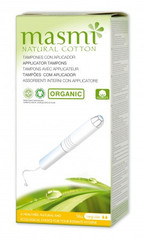 Masmi Organiczne bawełniane tampony regular z aplikatorem 100% bawełny organicznej