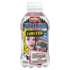 Muller Müller Müllermilch Napój mleczny o smaku ciasta czekoladowego brownie 376 ml