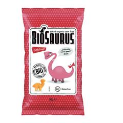 BioSaurus Ekologiczne pieczone chrupki kukurydziane o smaku ketchupowym