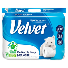 Velvet Delikatnie Biały Papier toaletowy
