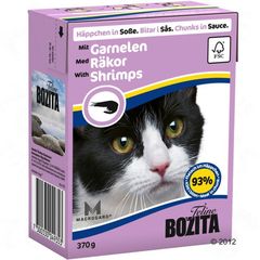 Bozita Shrimps- karma dla kota z krewetkami w sosie, karton 