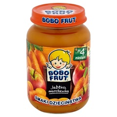 Bobo Frut Smaki Dzieciństwa Jabłko marchewka po 4 miesiącu