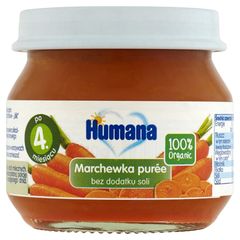 Humana 100% Organic Marchewka purée po 4. miesiącu