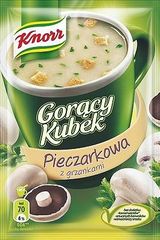 Knorr Gorący Kubek Pieczarkowa z grzankami