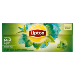 Lipton O smaku Mięta Herbata zielona aromatyzowana 32,5 g (25 torebek)