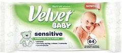 Velvet Baby Sensitive Chusteczki nawilżane dla dzieci i niemowląt