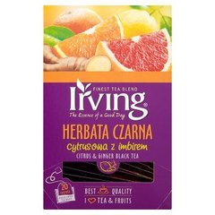Irving Herbata czarna cytrusowa z imbirem 30 g (20 torebek)