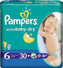 Pampers Active Baby-Dry rozmiar 6 (Extra Large), 30 pieluszek