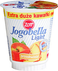 Zott Jogurt Jogobella light brzoskwinia