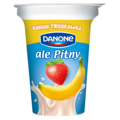 Danone Ale Pitny Truskawka banan Napój jogurtowy