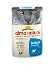 Almo Nature Sterilised w saszetkach, 6 x 70 g Kurczak