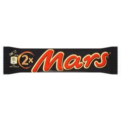Mars Baton z nugatowym nadzieniem oblany karmelem i czekoladą (2 sztuki)