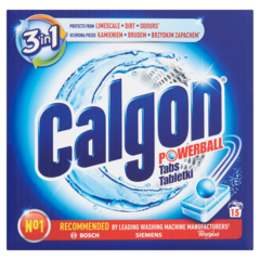 Calgon 3w1 Tabletki do pralek przeciw osadzaniu się kamienia 195 g (15 sztuk)